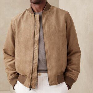 Banana Republic Vegan Suede Bomber